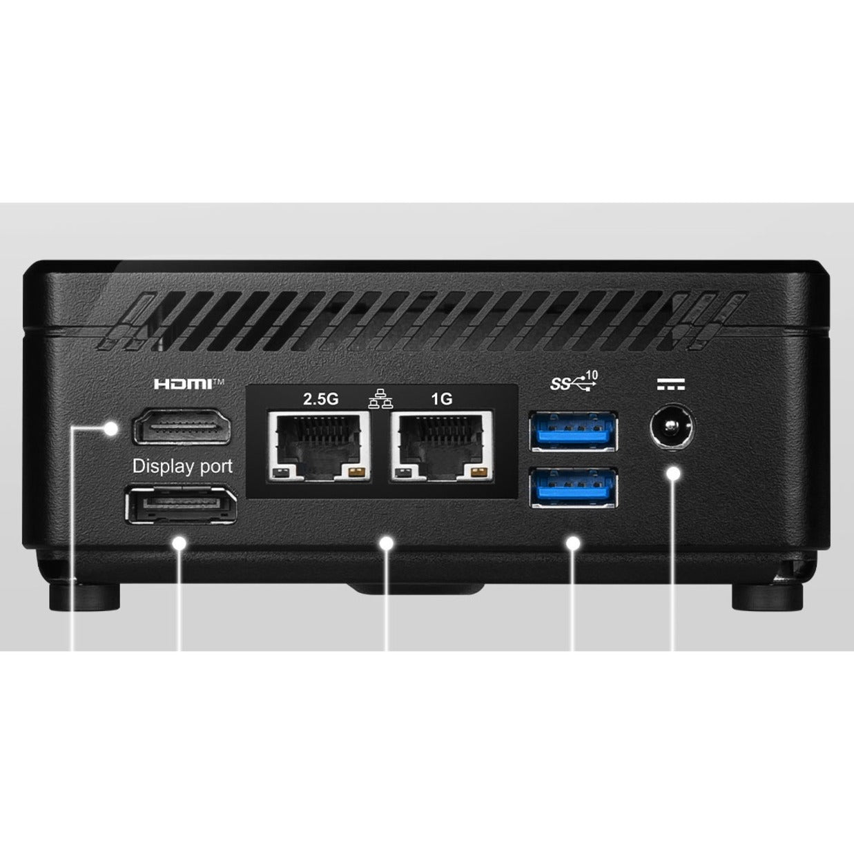 MSI Cubi 5 Cubi 5 12M-029US Desktop Computer - Intel Core i5 12th Gen i5-1235U - 8 GB RAM DDR4 SDRAM - 512 GB M.2 PCI Express NVMe SSD - Mini PC - Black