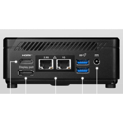 MSI Cubi 5 Cubi 5 12M-030US Desktop Computer - Intel Core i3 12th Gen i3-1215U Deca-core (10 Core) 3.30 GHz - 8 GB RAM DDR4 SDRAM - 256 GB M.2 PCI Express NVMe SSD - Mini PC