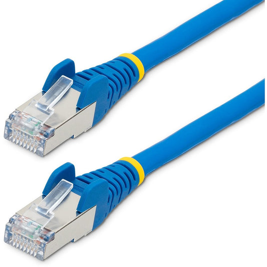 StarTech.com 10ft CAT6a Ethernet Cable Blue Low Smoke Zero Halogen (LSZH) 10 GbE 100W PoE S/FTP Snagless RJ-45 Network Patch Cord