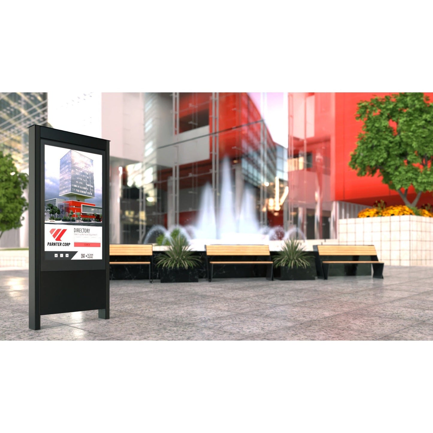 Chief Impact 55" Outdoor Portrait Kiosk Samsung OHF/A Series