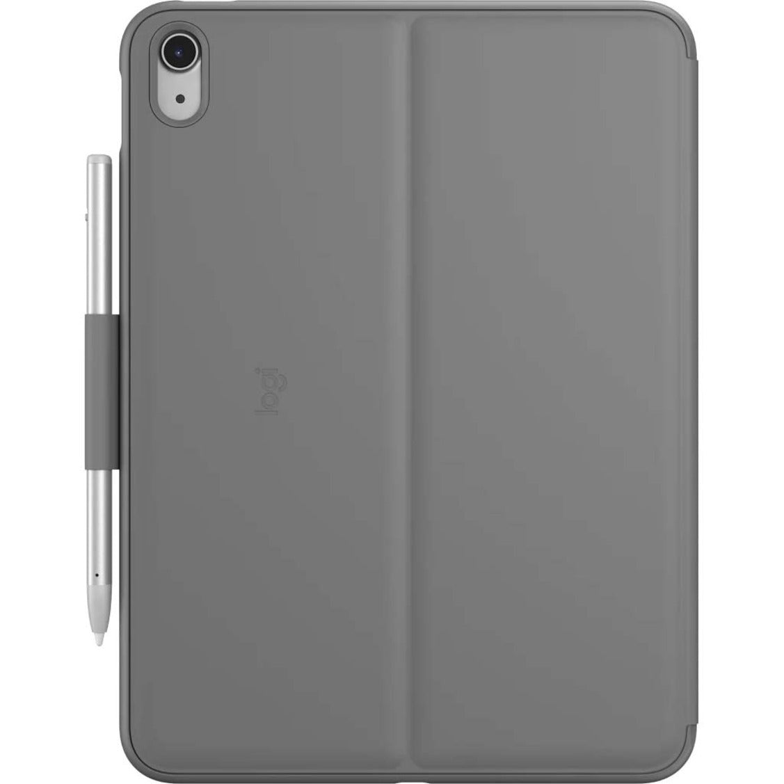 Logitech Slim Folio Carrying Case for 10.9" Apple Logitech iPad (10th Generation) Tablet - Oxford Gray