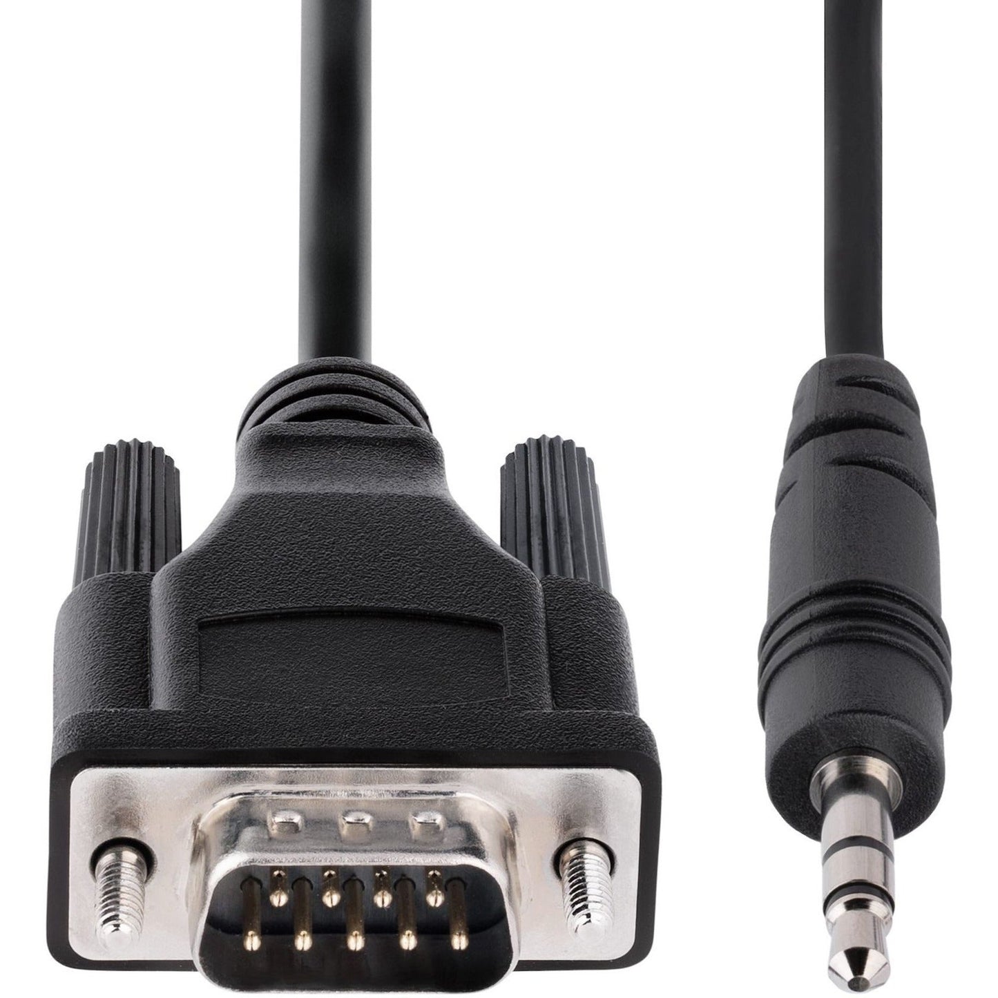 StarTech.com 3ft (1m) DB9 to 3.5mm Serial Cable for Serial Device Configuration RS232 DB9 Male to 3.5mm for Calibrating via Audio Jack