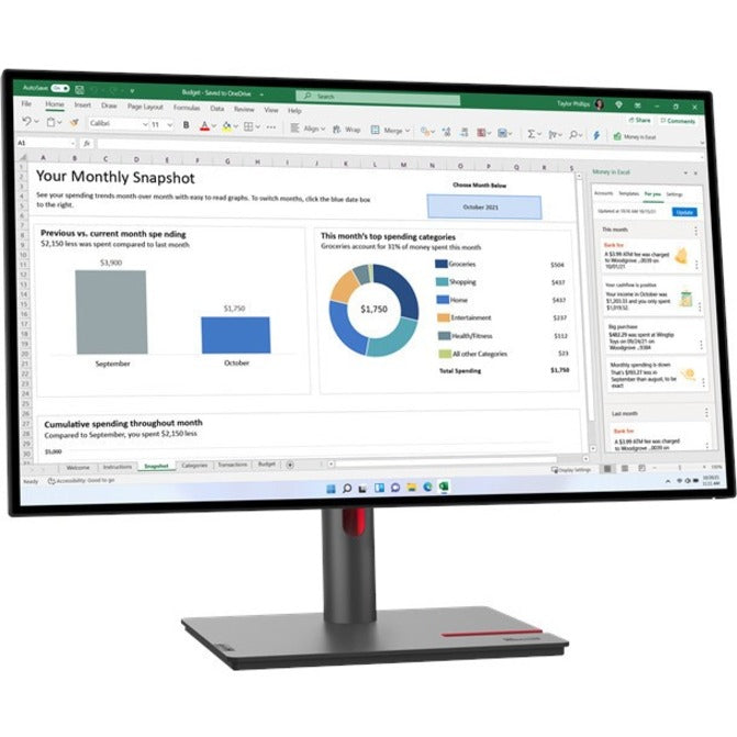 Lenovo ThinkVision P27h-30 27" WQHD LCD Monitor - 16:9