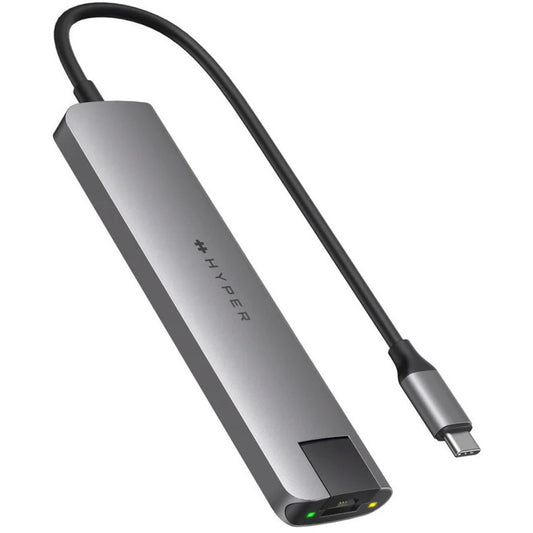 Hyper Slab 7-In-1 USB-C Hub - Grey