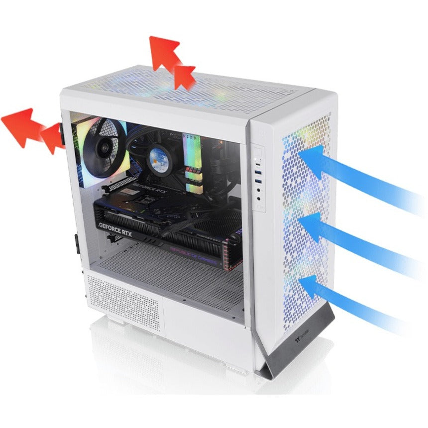 Thermaltake Ceres 500 TG ARGB Snow Mid Tower Chassis