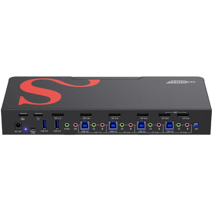 SIIG 4-Port DisplayPort 1.4 8K MST Dual Head KVM Console Switch