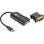 SIIG USB 3.0 to DVI/VGA Pro adapter - 1080p - USB 3.0 5 Gbps - included DVI to VGA adapter