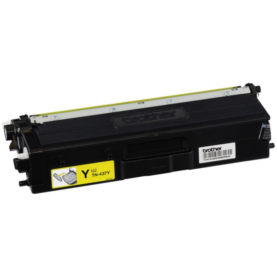 Brother TN437Y Original Ultra High Yield Laser Toner Cartridge - Yellow - 1 Each