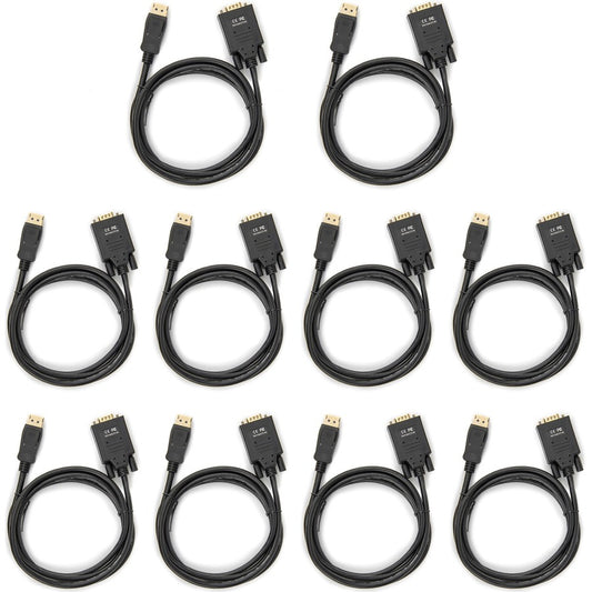 Rocstor DisplayPort/VGA Video Cable (10-Pack)