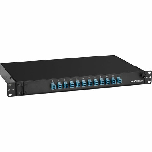 Black Box Rackmount Duplex Fiber Enclosure - 1U Preloaded