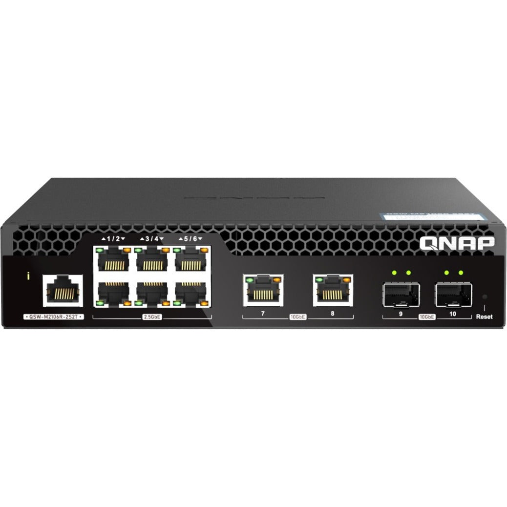 QNAP 10GbE and 2.5GbE Layer 2 Web Managed Switch for SMB Network Deployment