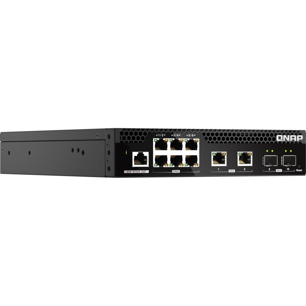 QNAP 10GbE and 2.5GbE Layer 2 Web Managed Switch for SMB Network Deployment