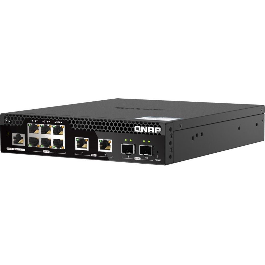 QNAP 10GbE and 2.5GbE Layer 2 Web Managed Switch for SMB Network Deployment