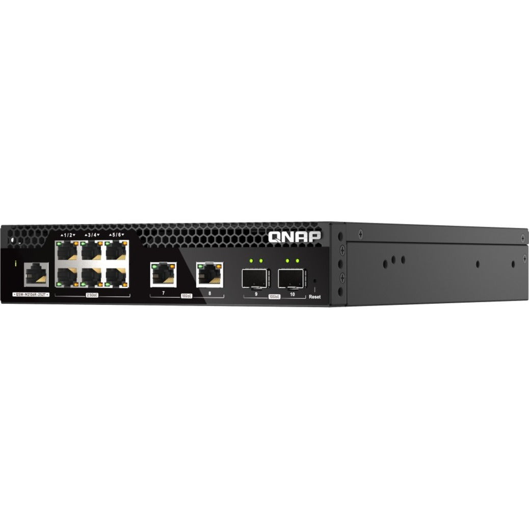 QNAP 10GbE and 2.5GbE Layer 2 Web Managed Switch for SMB Network Deployment