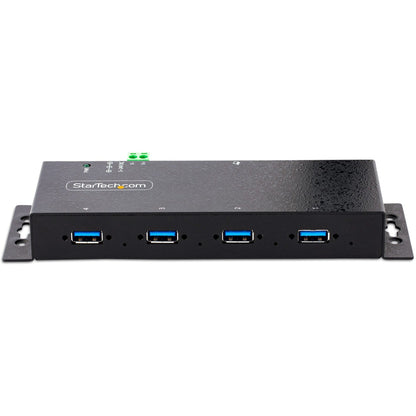 StarTech.com 4-Port Industrial USB 3.0 5Gbps Hub Rugged USB Hub w/ ESD & Surge Protection DIN/Wall/Desk Mountable USB-A Expansion Hub