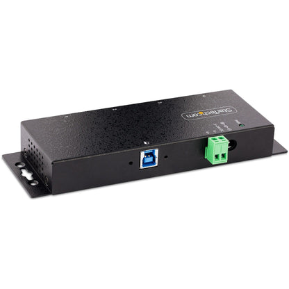 StarTech.com 4-Port Industrial USB 3.0 5Gbps Hub Rugged USB Hub w/ ESD & Surge Protection DIN/Wall/Desk Mountable USB-A Expansion Hub