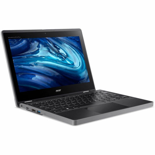 Acer TravelMate Spin B3 B311R-33 TMB311R-33-C872 11.6" Touchscreen Convertible 2 in 1 Notebook - HD - 1366 x 768 - Intel N100 Quad-core (4 Core) - 8 GB Total RAM - 128 GB SSD - Black
