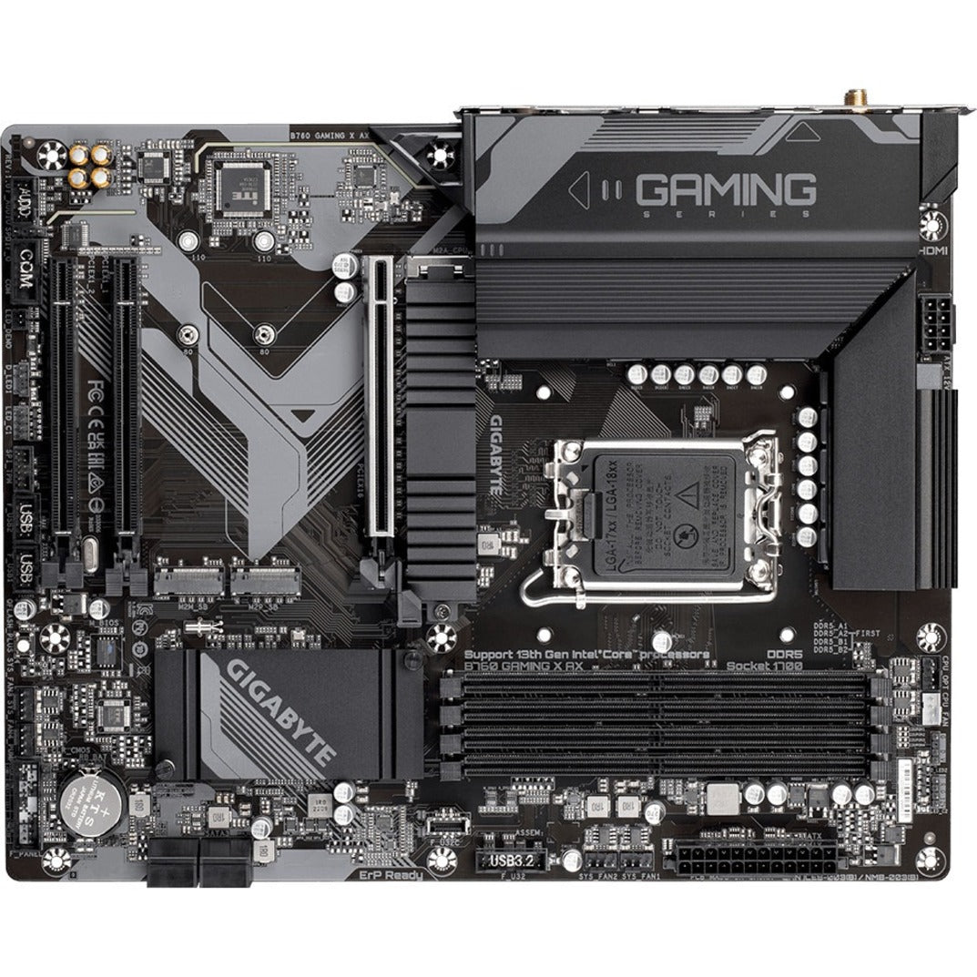 Gigabyte Ultra Durable B760 GAMING X AX Gaming Desktop Motherboard - Intel B760 Chipset - Socket LGA-1700 - ATX