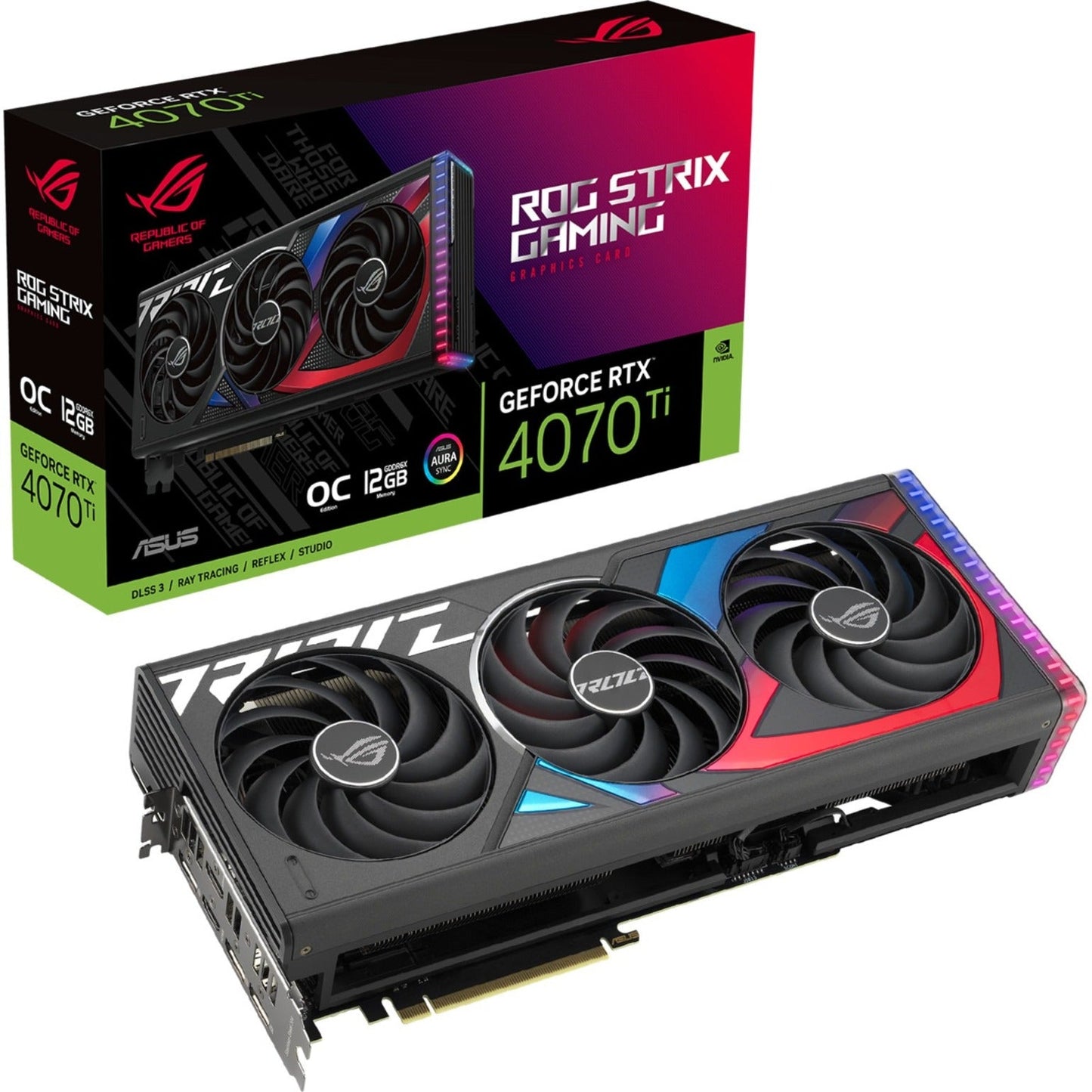 Asus ROG NVIDIA GeForce RTX 4070 Ti Graphic Card - 12 GB GDDR6X