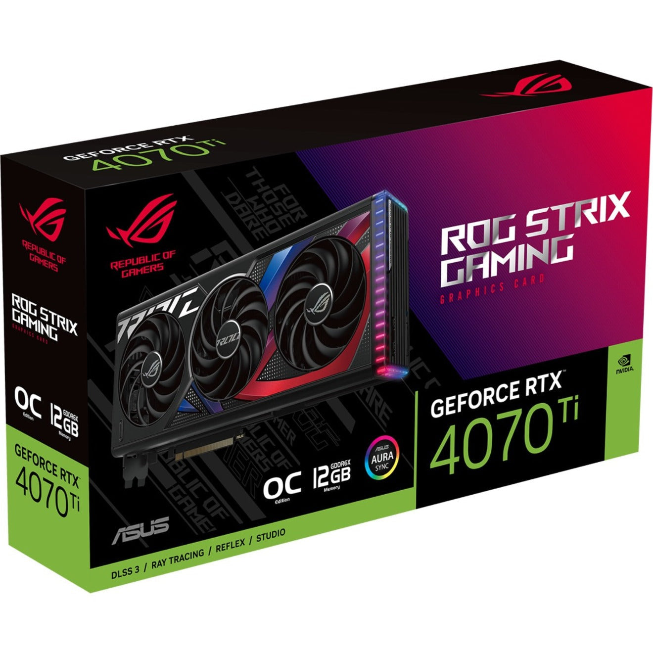 Asus ROG NVIDIA GeForce RTX 4070 Ti Graphic Card - 12 GB GDDR6X