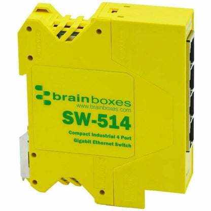 Brainboxes Compact Industrial 4 Port Gigabit Ethernet Switch