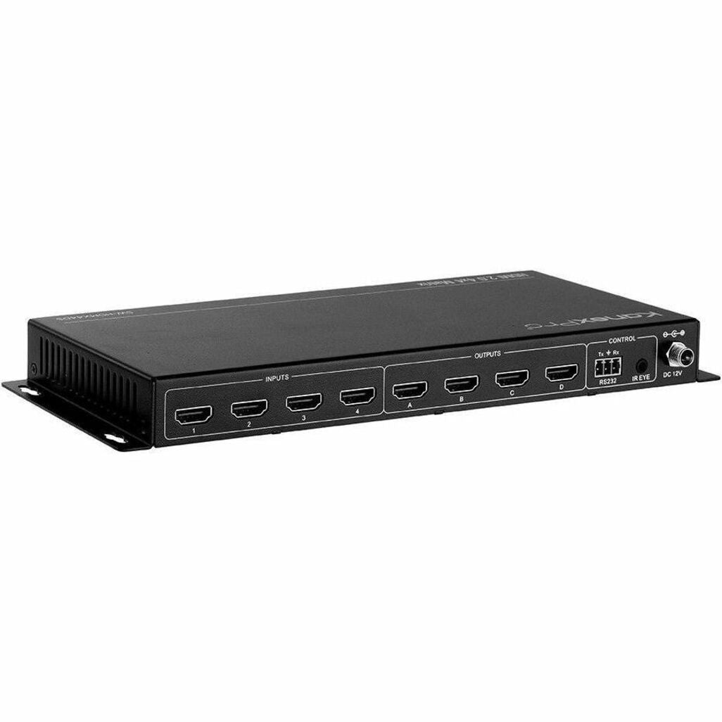 KanexPro HDMI 2.0 4x4 Matrix Switcher with 4K to 1080p Down-scaling