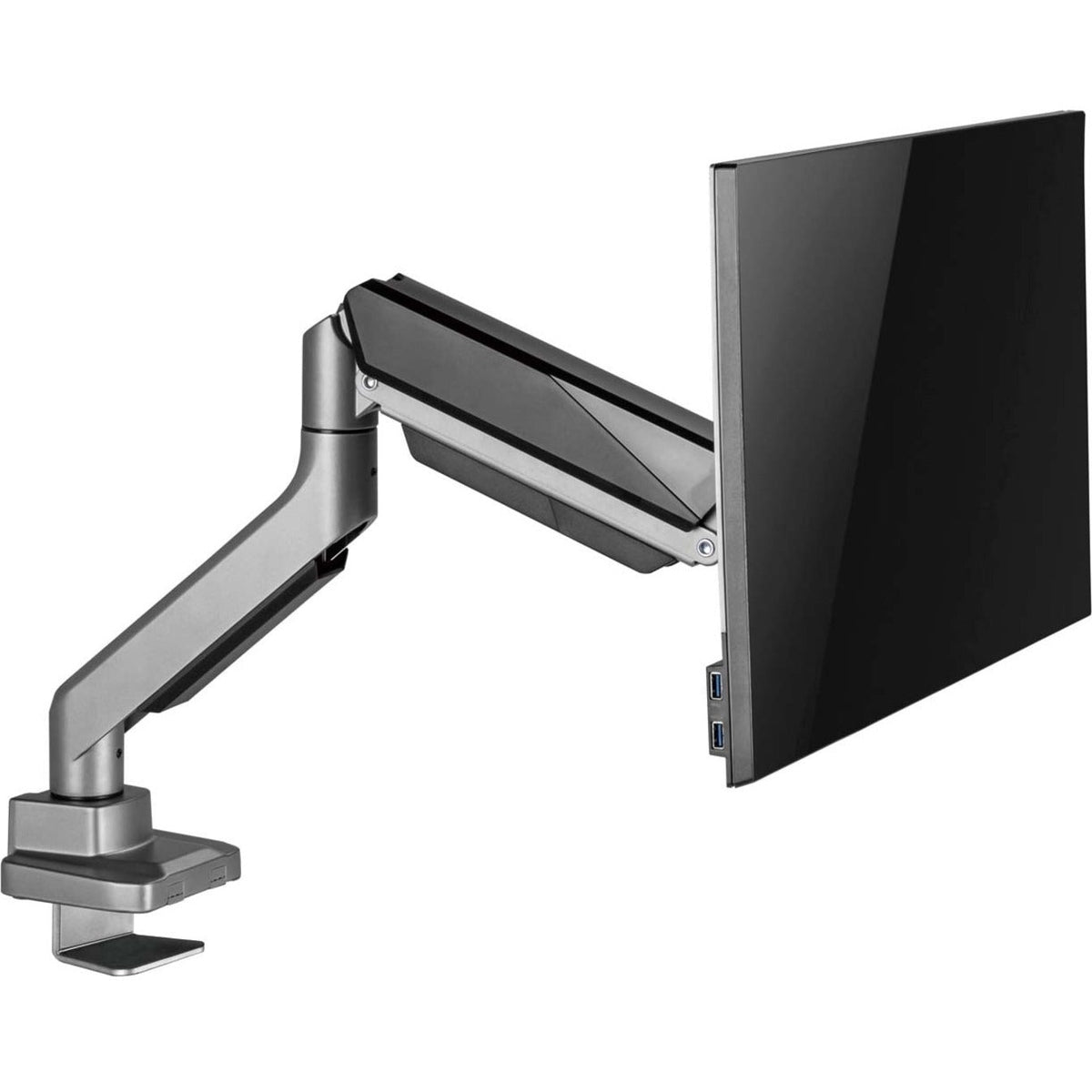 Amer Mounts - Heavy-Duty Single Monitor Gas Spring Monitor Arm