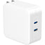 4XEM 100W GAN Wall Charger Dual USB-C - White