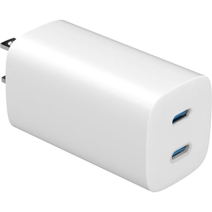 4XEM 65W GaN Wall Charger Dual USB-C - White