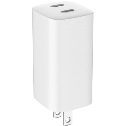 4XEM 65W GaN Wall Charger Dual USB-C - White