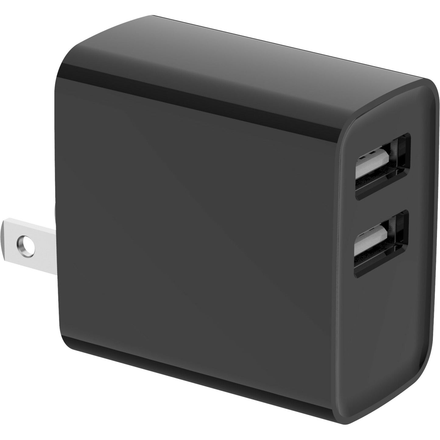 4XEM 15.5W Dual USB-A Charger - Black