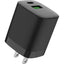 4XEM 30W Dual USB C+A Wall Charger - Black