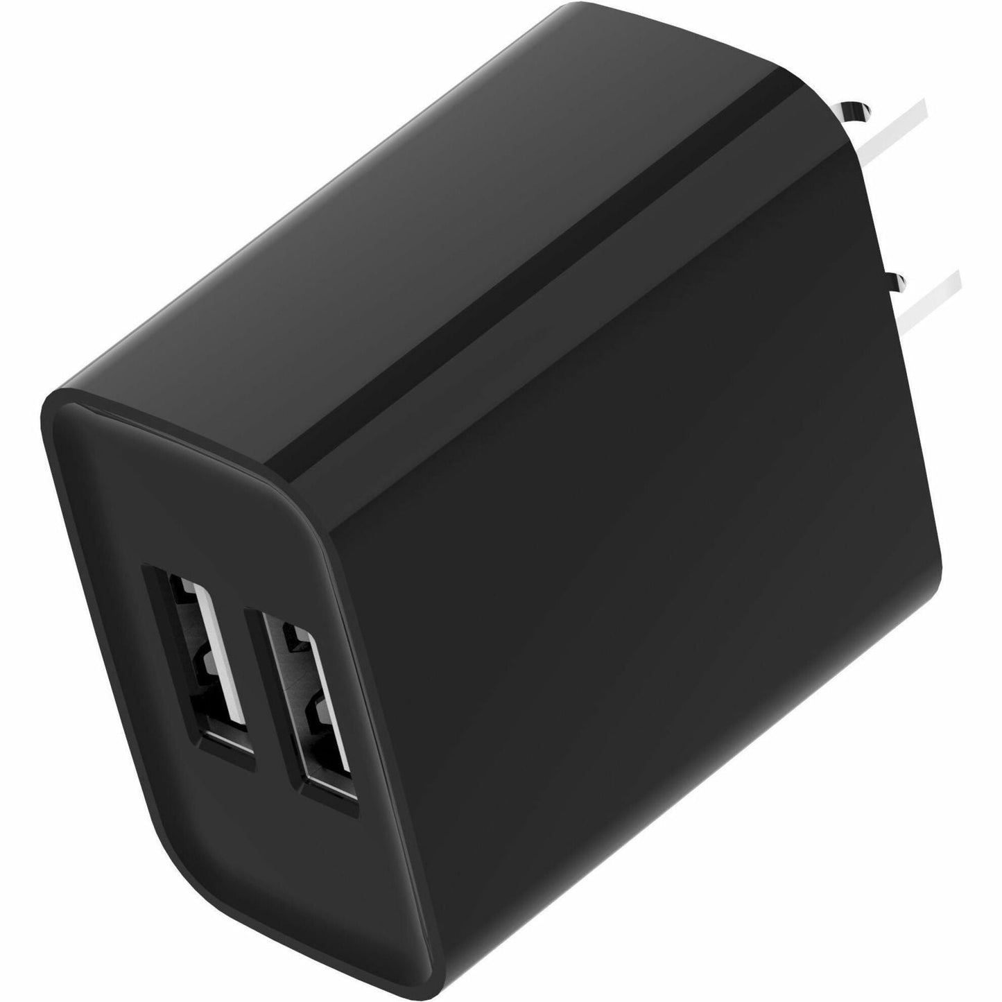 4XEM 12W Dual USB-A Wall Charger - Black