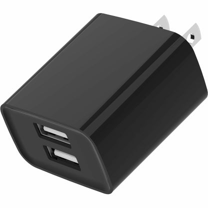 4XEM 12W Dual USB-A Wall Charger - Black