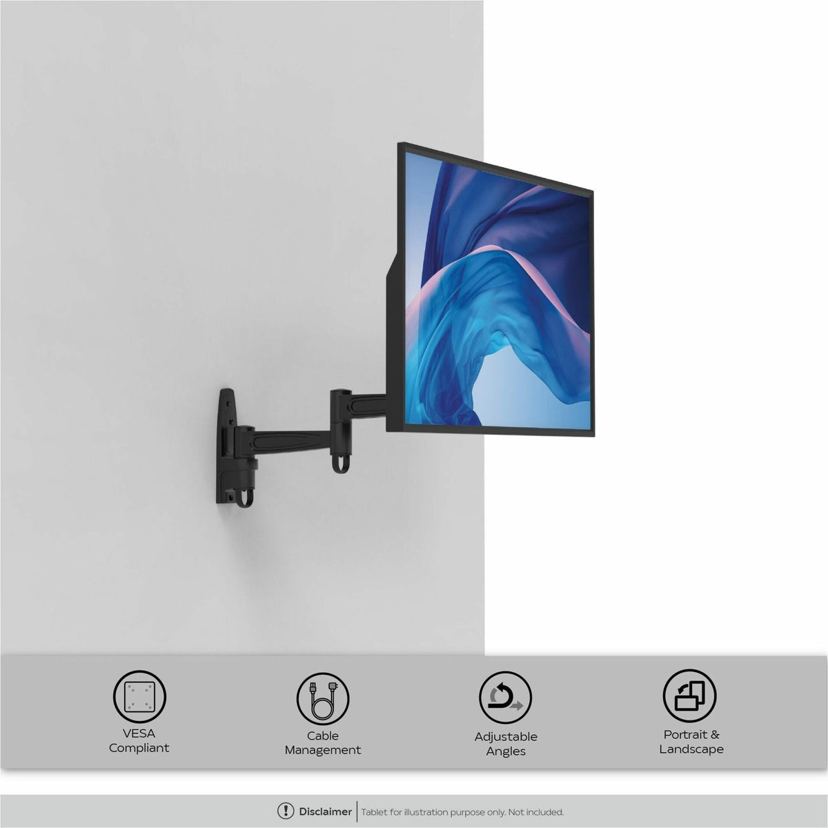 CTA Digital Universal VESA Articulating Wall Mount for TVs and Monitors