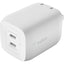 Belkin Dual USB-C GaN Wall Charger with PPS 65W (USB-C to USB-C Cable included) - Power Adapter