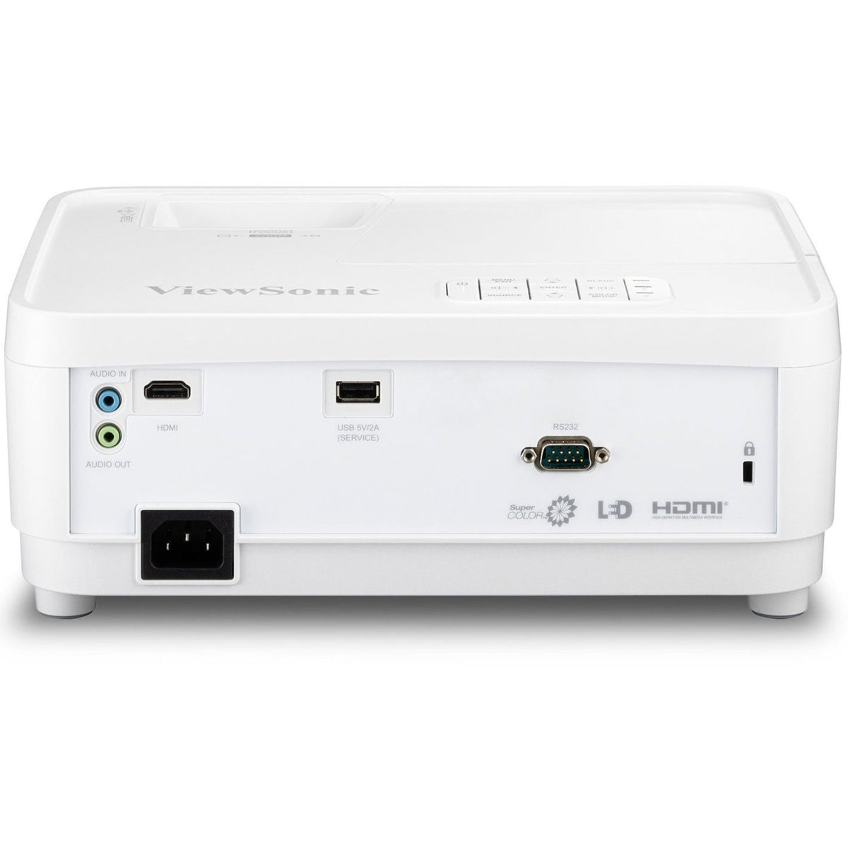 Viewsonic LS510WH-2 3000 Lumens WXGA Laser Projector with Wide Color Gamut and 360-Degree Orientation for Business and Education
