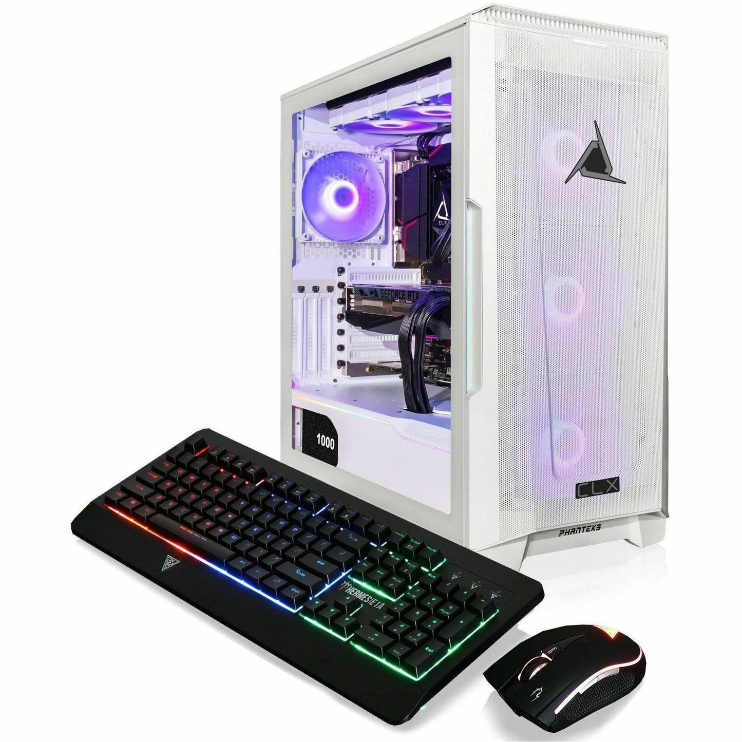 CLX SET Gaming Desktop - Liquid Cooled AMD Ryzen 9 7950X 4.5GHz 16-Core Processor 64GB DDR5 Memory GeForce RTX 4090 24GB GDDR6X Graphics 1TB SSD 6TB HDD WiFi Windows 11 Home 64-bit