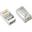 Axiom RJ45 Cat.5e Shielded Plug Solid/Stranded Wire 50 Micron 100-Pack