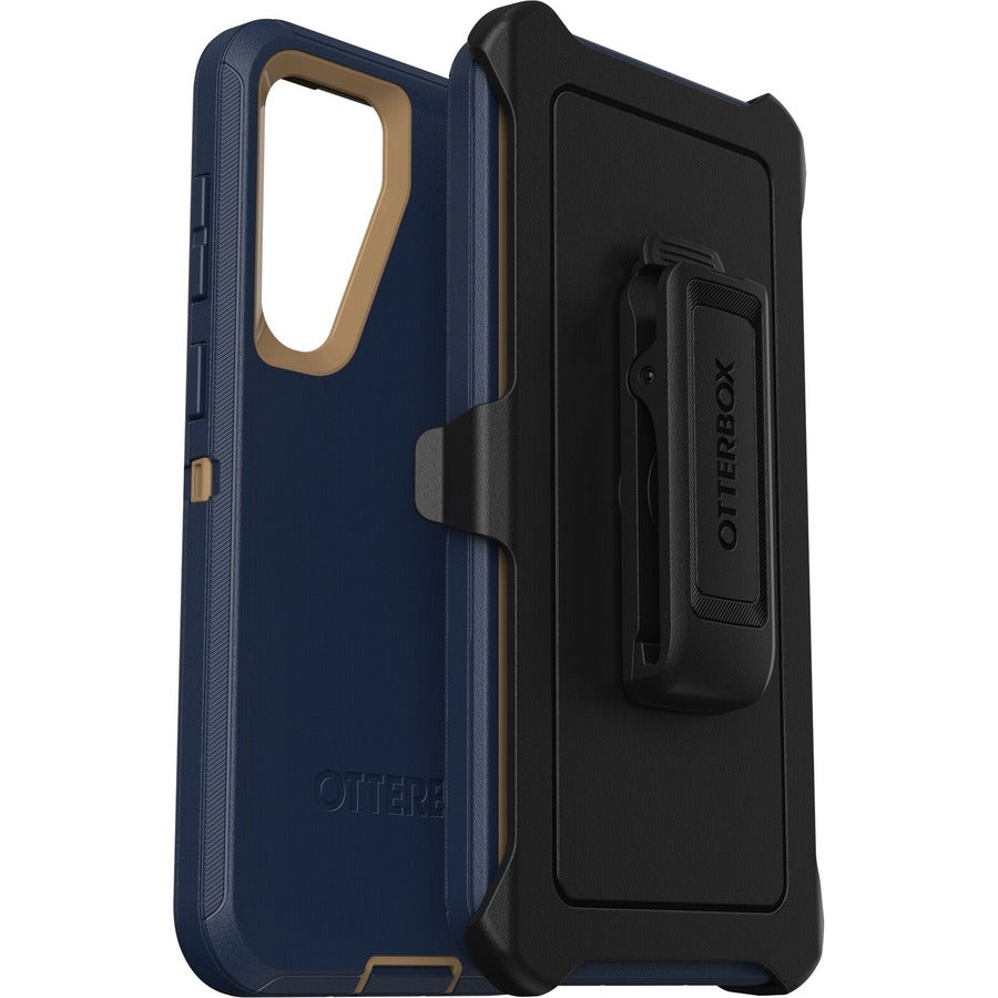 OtterBox Defender Rugged Carrying Case (Holster) Samsung Galaxy S23+ Smartphone - Blue Suede Shoes