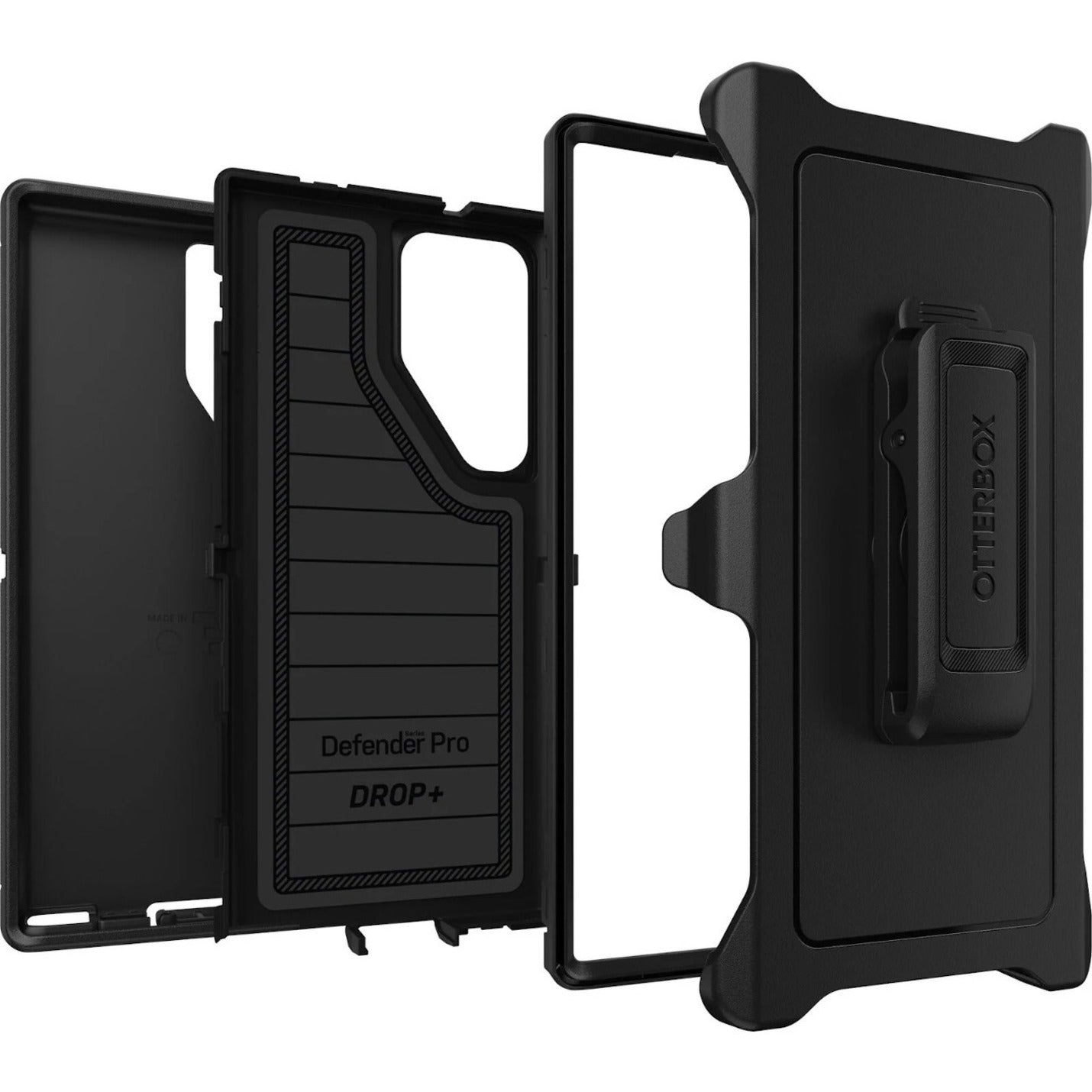 OtterBox Defender Series Pro Rugged Carrying Case (Holster) Samsung Galaxy S23 Ultra Smartphone - Black