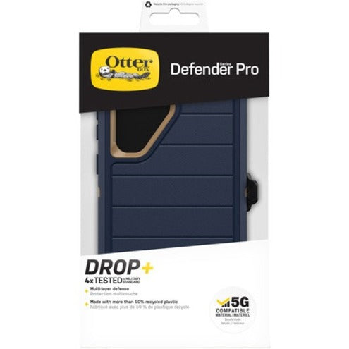 OtterBox Defender Series Pro Rugged Carrying Case (Holster) Samsung Galaxy S23 Ultra Smartphone - Blue Suede Shoes