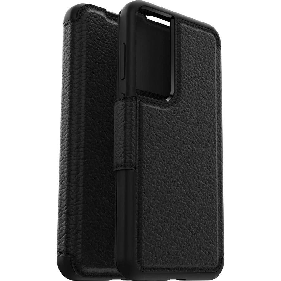 OtterBox Strada Carrying Case (Folio) Samsung Galaxy S23+ Smartphone - Shadow (Black)