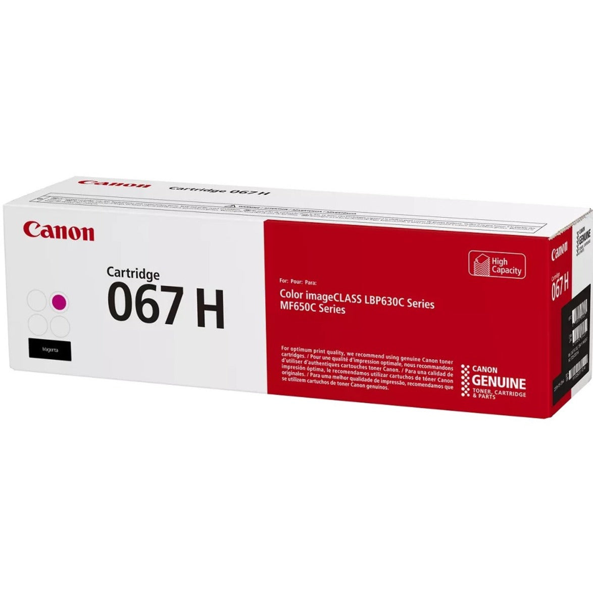 Canon 067 Original High Yield Laser Toner Cartridge - Magenta - 1 Pack