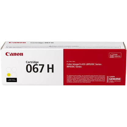 Canon 067 Original High Yield Laser Toner Cartridge - Yellow - 1 Pack