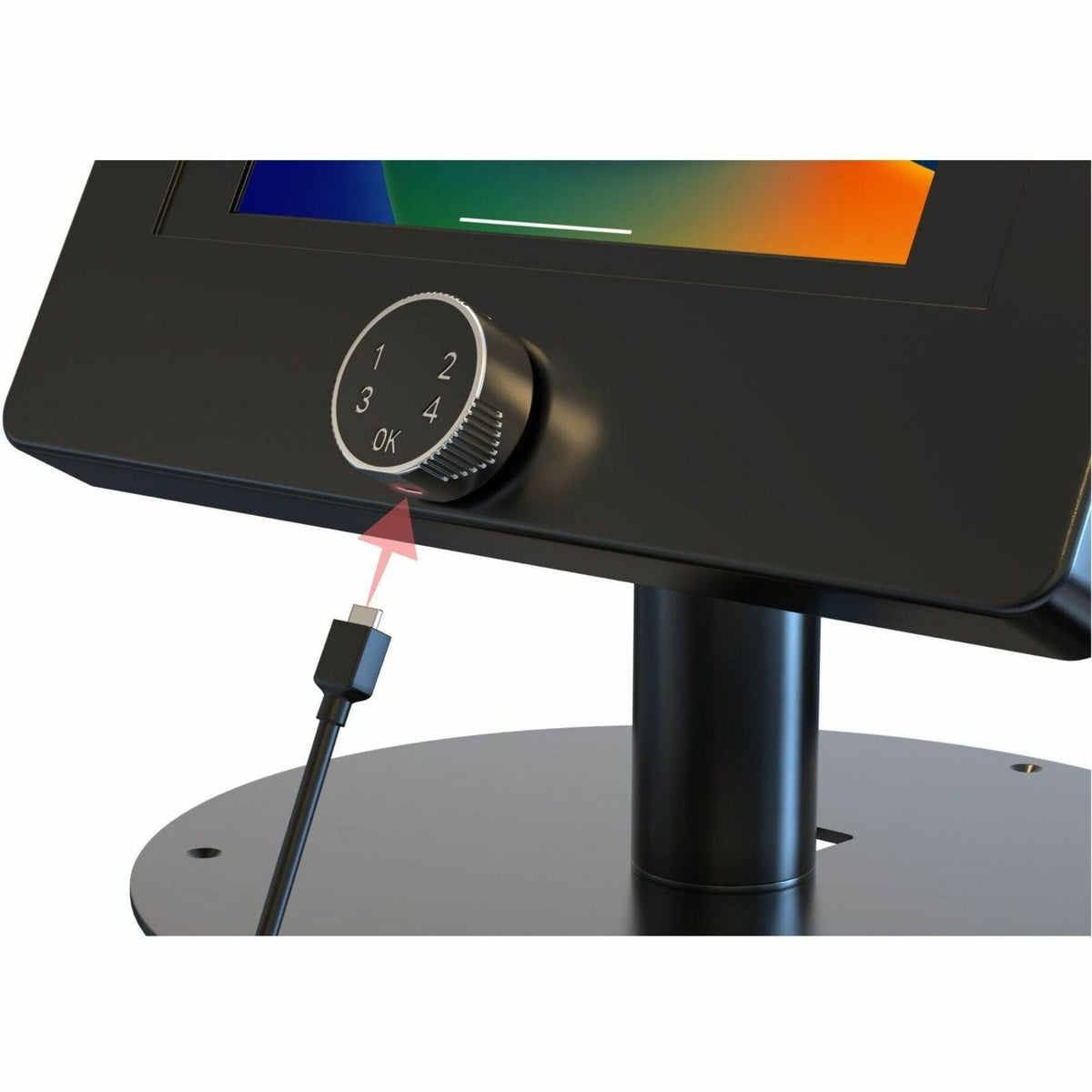 CTA Digital Hyperflex Security Kiosk Stand w/ Digital Password Combination Security Enclosure