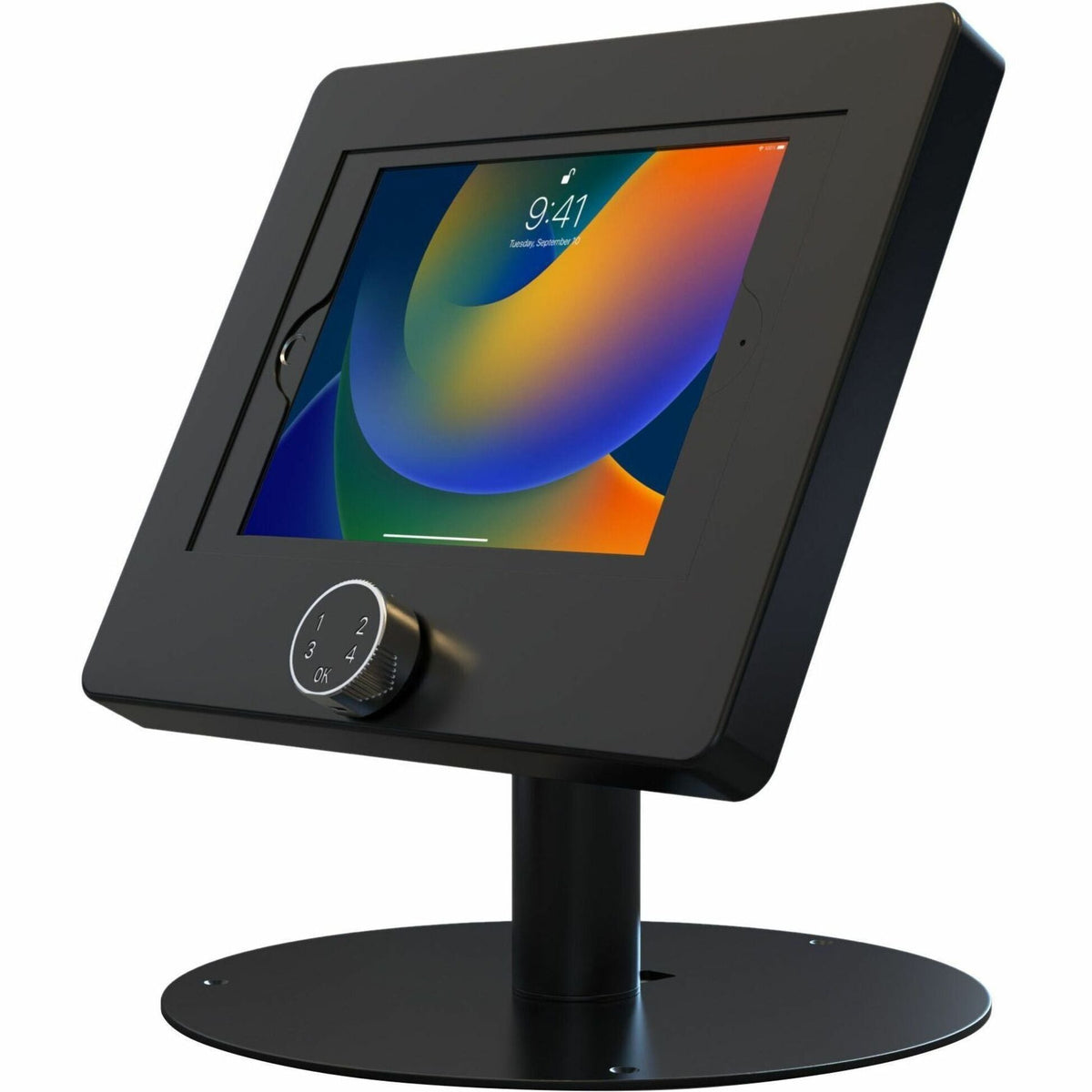 CTA Digital Hyperflex Security Kiosk Stand w/ Digital Password Combination Security Enclosure