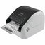 Brother QL-1110NWBC Desktop Direct Thermal Printer - Monochrome - Label Print - Ethernet - USB - Bluetooth - White Glossy Black