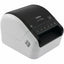 Brother QL-1110NWBC Desktop Direct Thermal Printer - Monochrome - Label Print - Ethernet - USB - Bluetooth - White Glossy Black