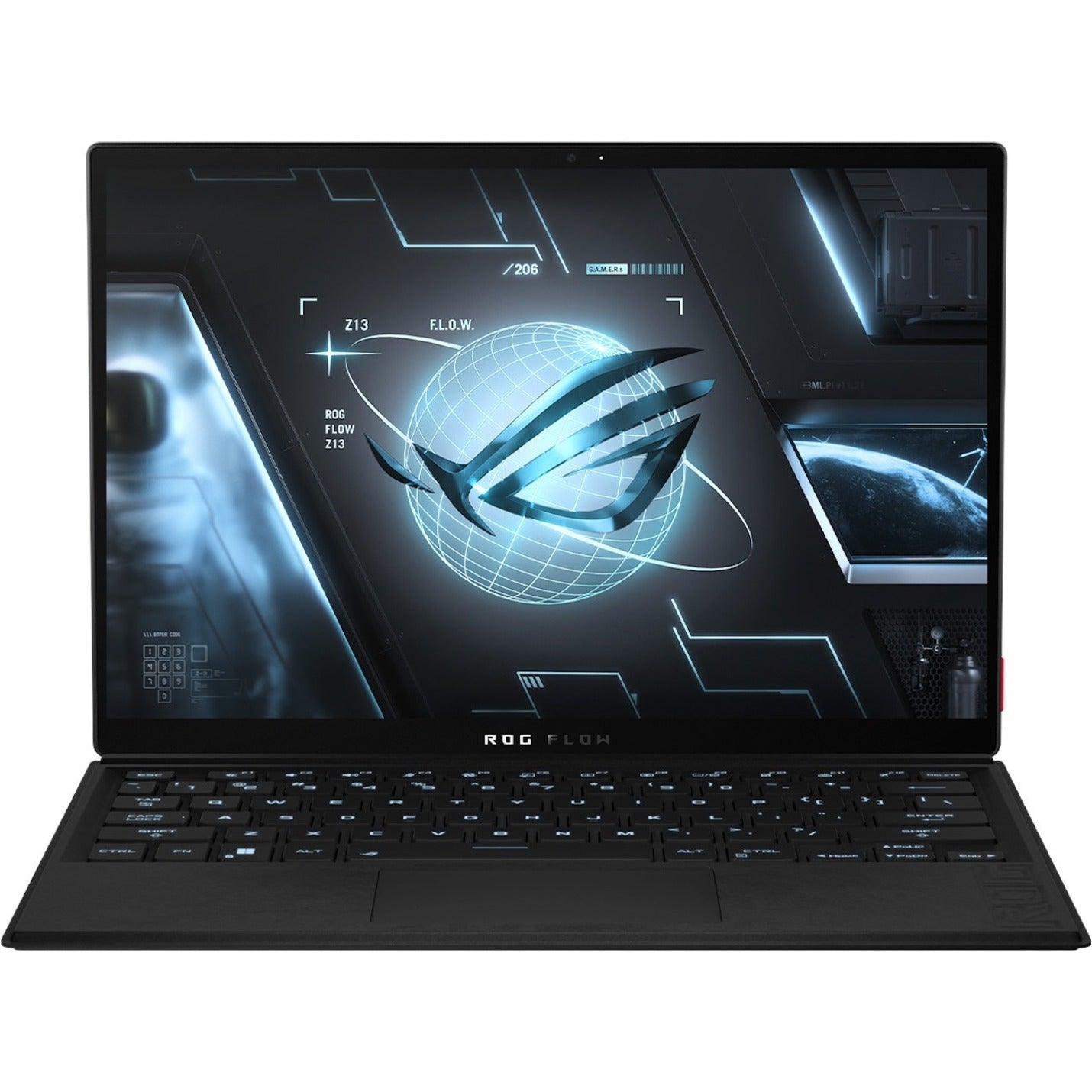 Asus ROG Flow Z13 GZ301 GZ301VU-DS94 13.4" Touchscreen Detachable 2 in 1 Gaming Notebook - QHD+ - 2560 x 1600 - Intel Core i9 13th Gen i9-13900H Tetradeca-core (14 Core) 2.60 GHz - 16 GB Total RAM - 16 GB On-board Memory - 1 TB SSD